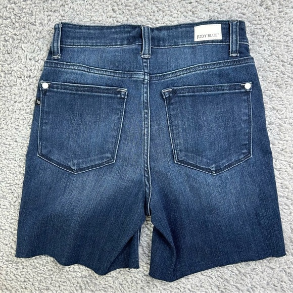 Judy Blue Shorts Womens Small Denim Cut Offs Style # JB15258DK Stretch Casual - Picture 3 of 3